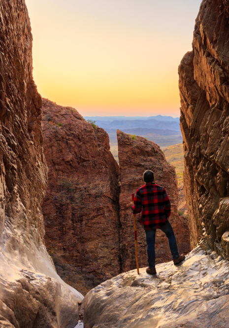 HealthPlans for Texas: Sunset through the Window at Big Bend, National Park..